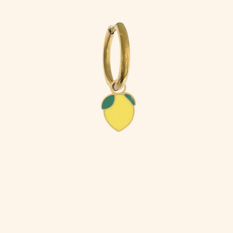 #droite_Boucle créole_Pampille citron