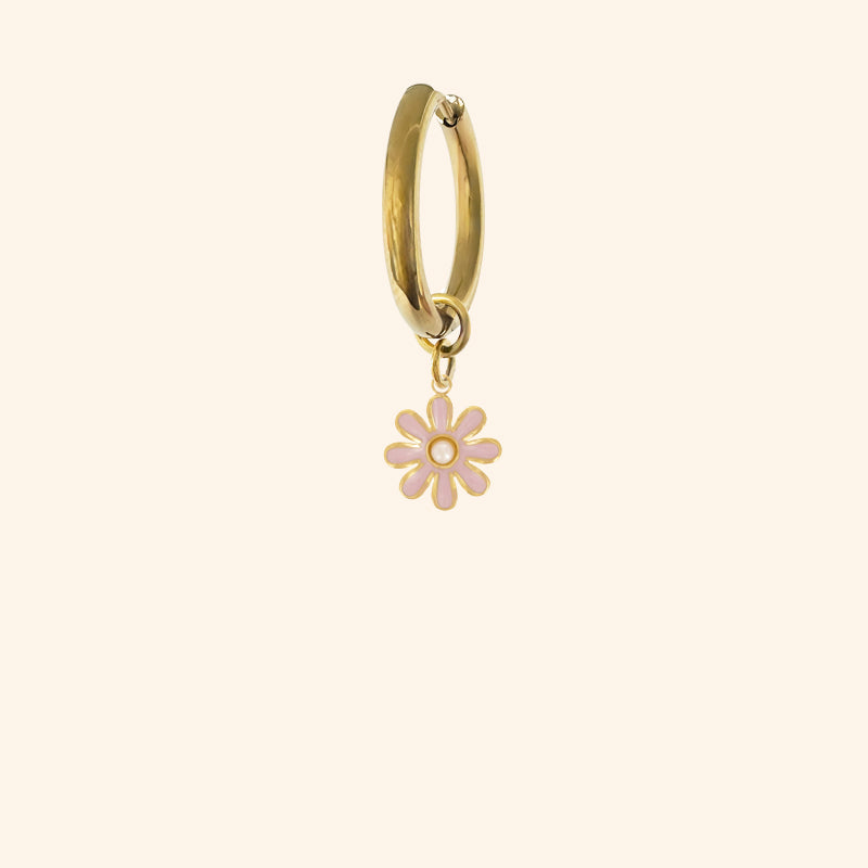 #gauche_Boucle créole_Pampille églantine