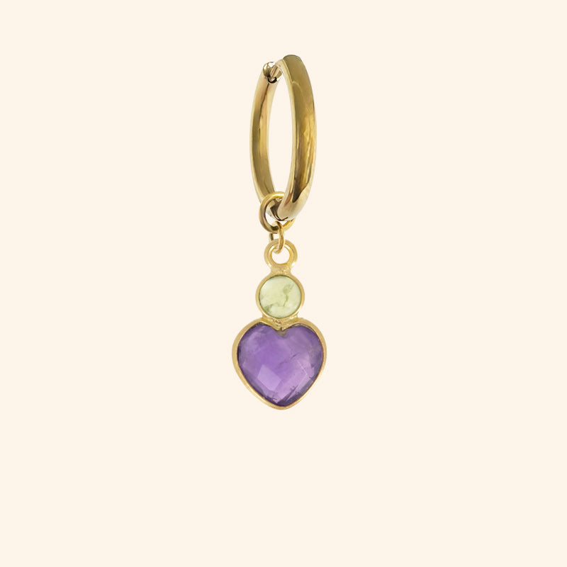 #droite_Boucle créole_Pampille coeur d’iris